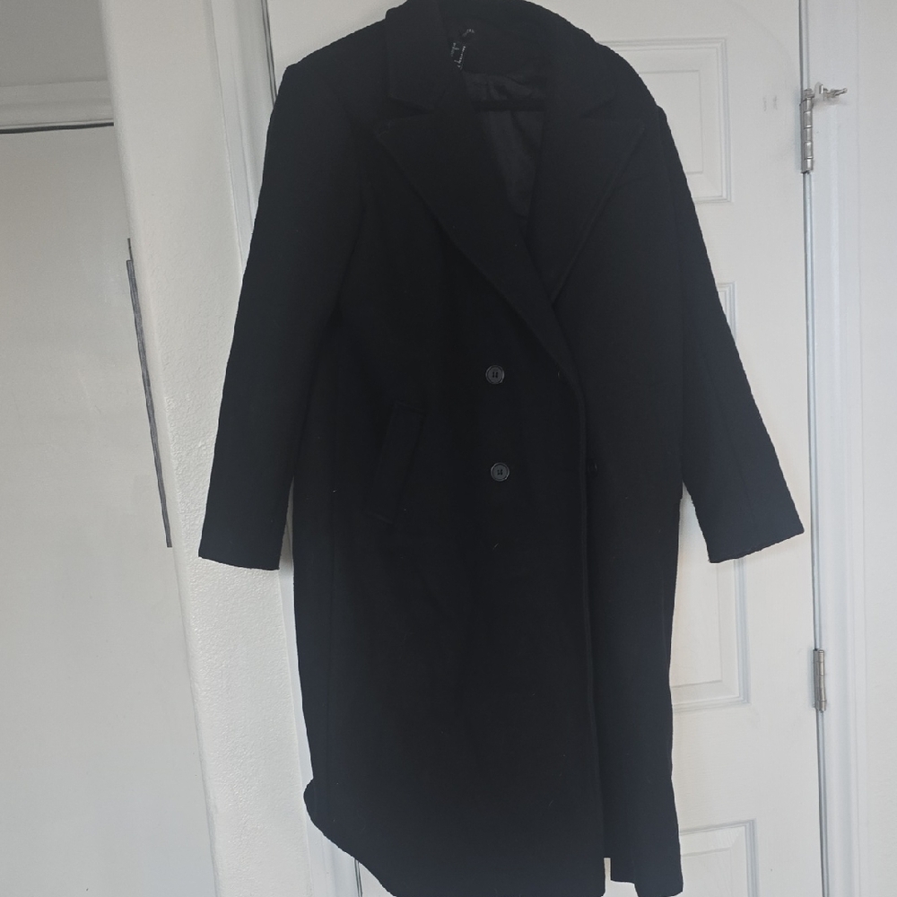 Forever 21 Black Trench Coat